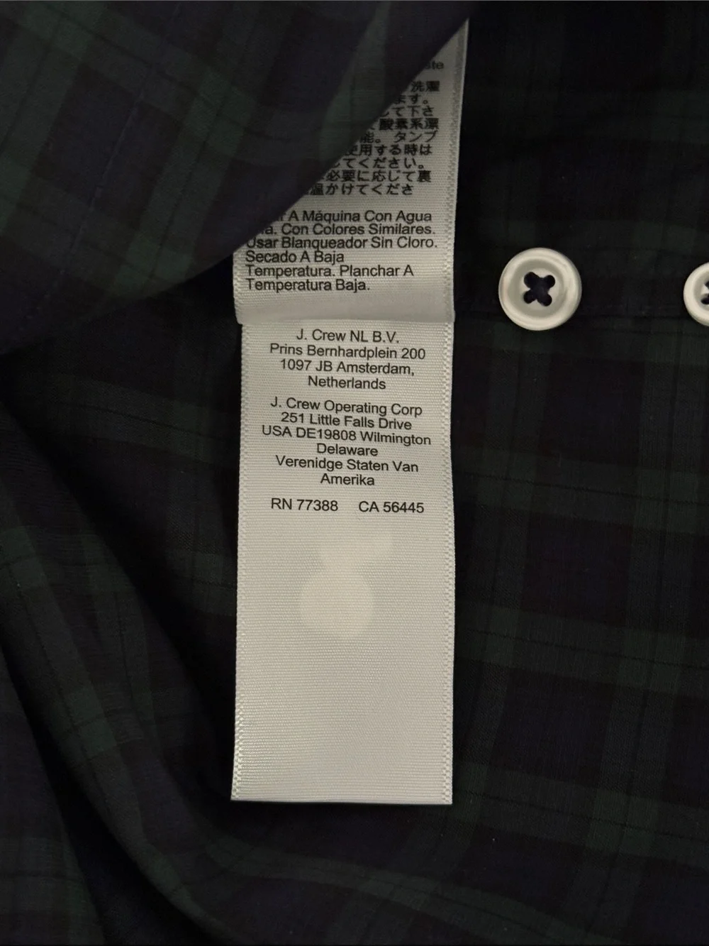 J. Crew Men's Plaid Slim Bowery Oxford Shirt in Medium